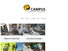 Tablet Screenshot of campusescalada.com.ar